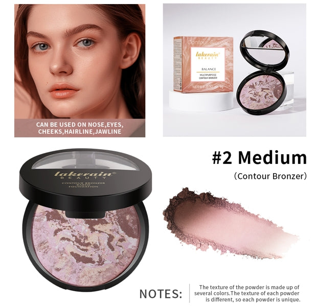 Matte Face Foundation Bronzer Pressed Powder Compact Long Lasting Oil Control Translucent Loose Setting Powder For Face Makeup