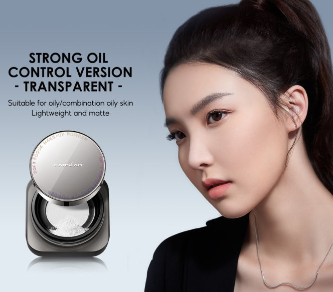 Black Magnetic Translucent Loose Setting Powder Makeup Waterproof Long Lasting Matte Oil Control Finishing Face Powder