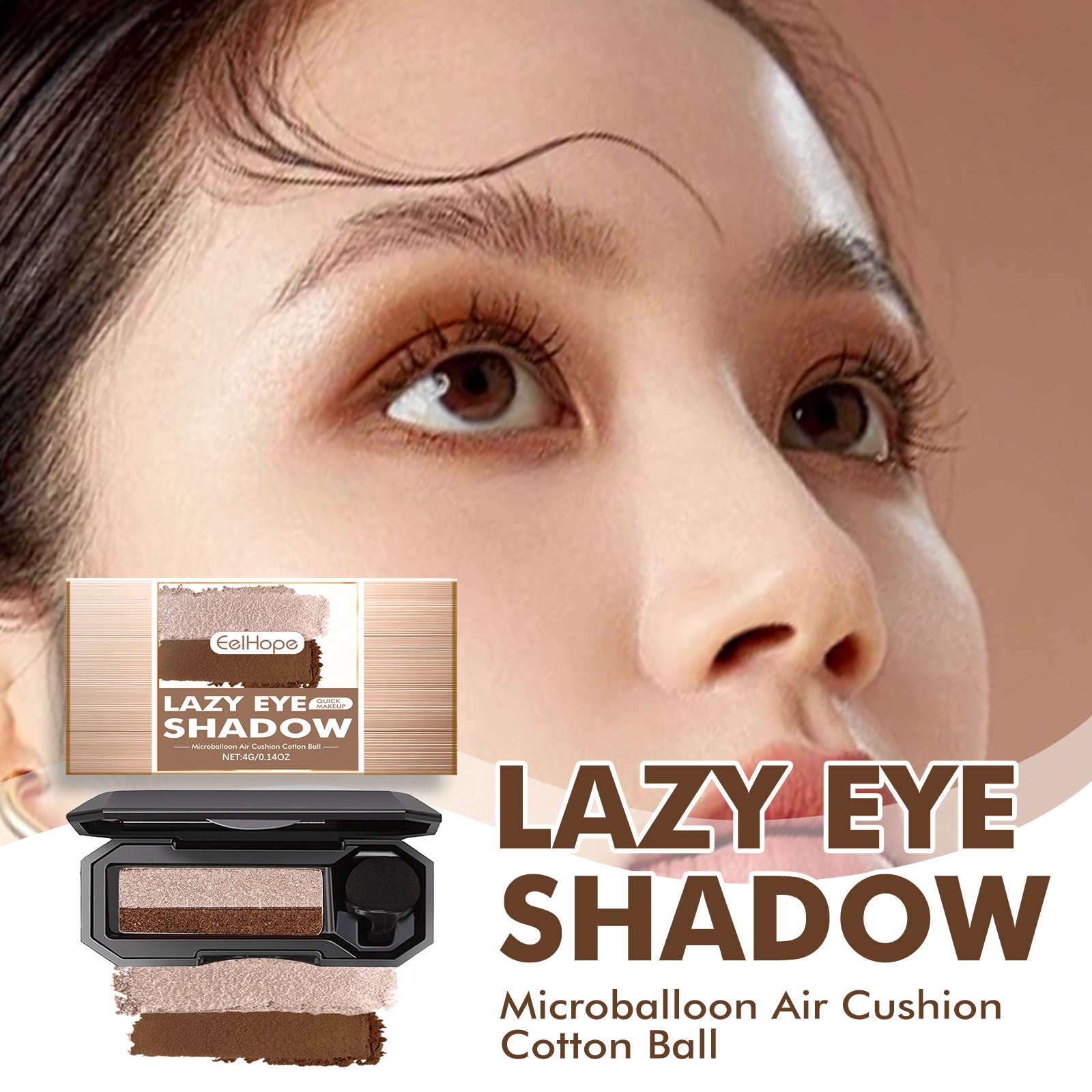 Women's Natural Color Pearlescent Matt Novice Makeup Sequins Eye Shadow Long Lasting for Eye Makeup Perfect Dual Color Eyeshadow