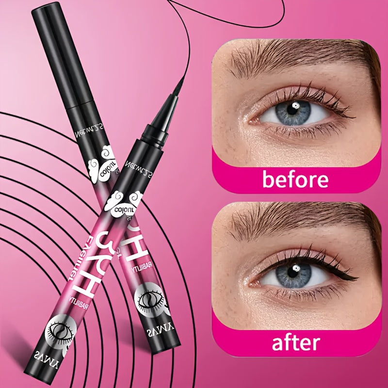 5/10pcs Black waterproof and sweat-proof eyeliner pencil set  long-lasting and non-smudging beginners perfect gift for beginners