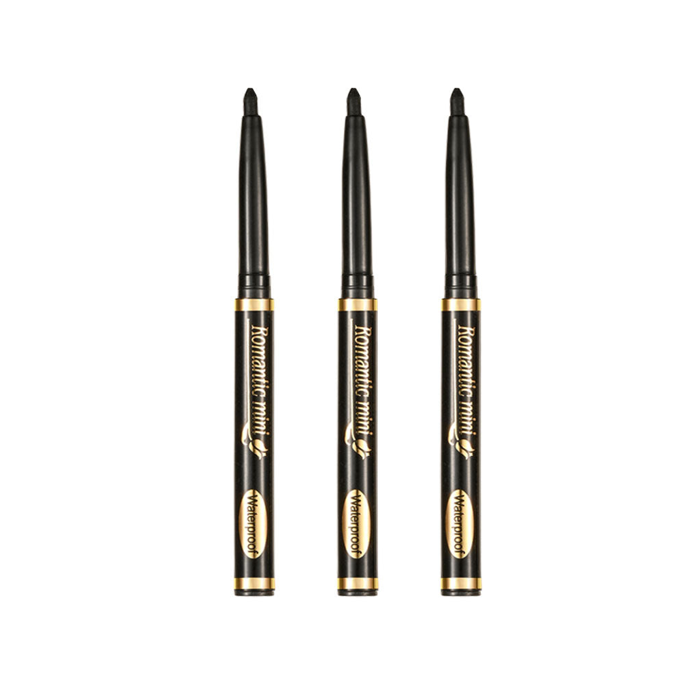 10PCS Black Eyeliner Pencils - Waterproof Smudge-Proof Sweatproof Long-Lasting Gel Liner with Easy Twist-Up Application