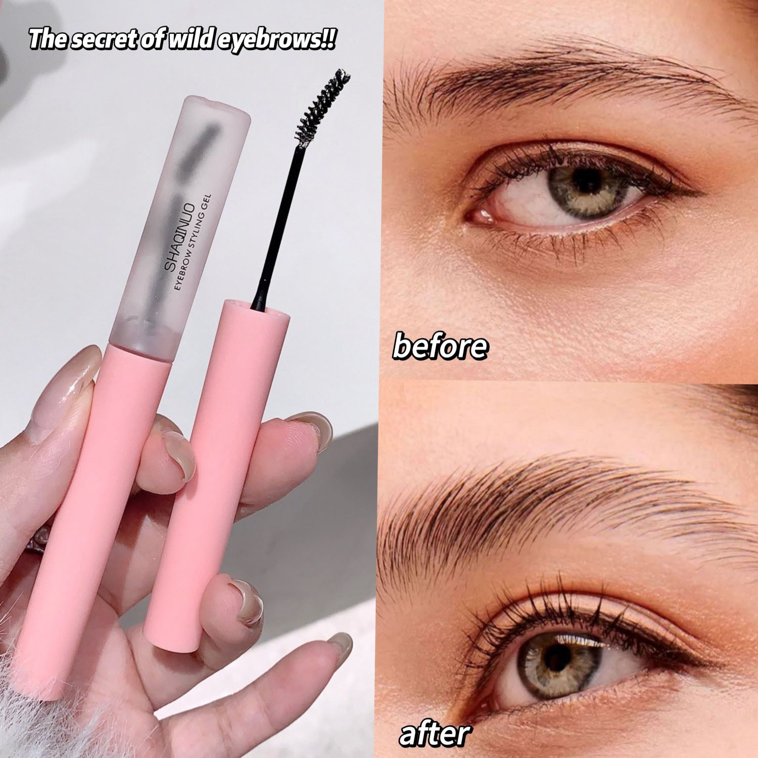 3D Eyebrow Gel Wild Eyebrow Setting Cream Eyebrow Makeup Styling Glue Silky Transparent Water Feeling Texture