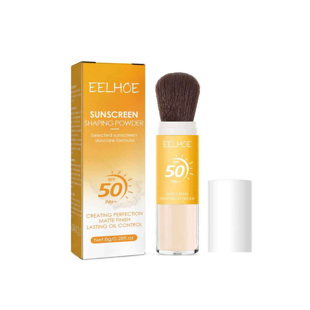 8g Spf50 Sunscreen Loose Powder Makeup Setting Matte Face Waterproof Invisible Pores Lasting Sunblock Setting Powder