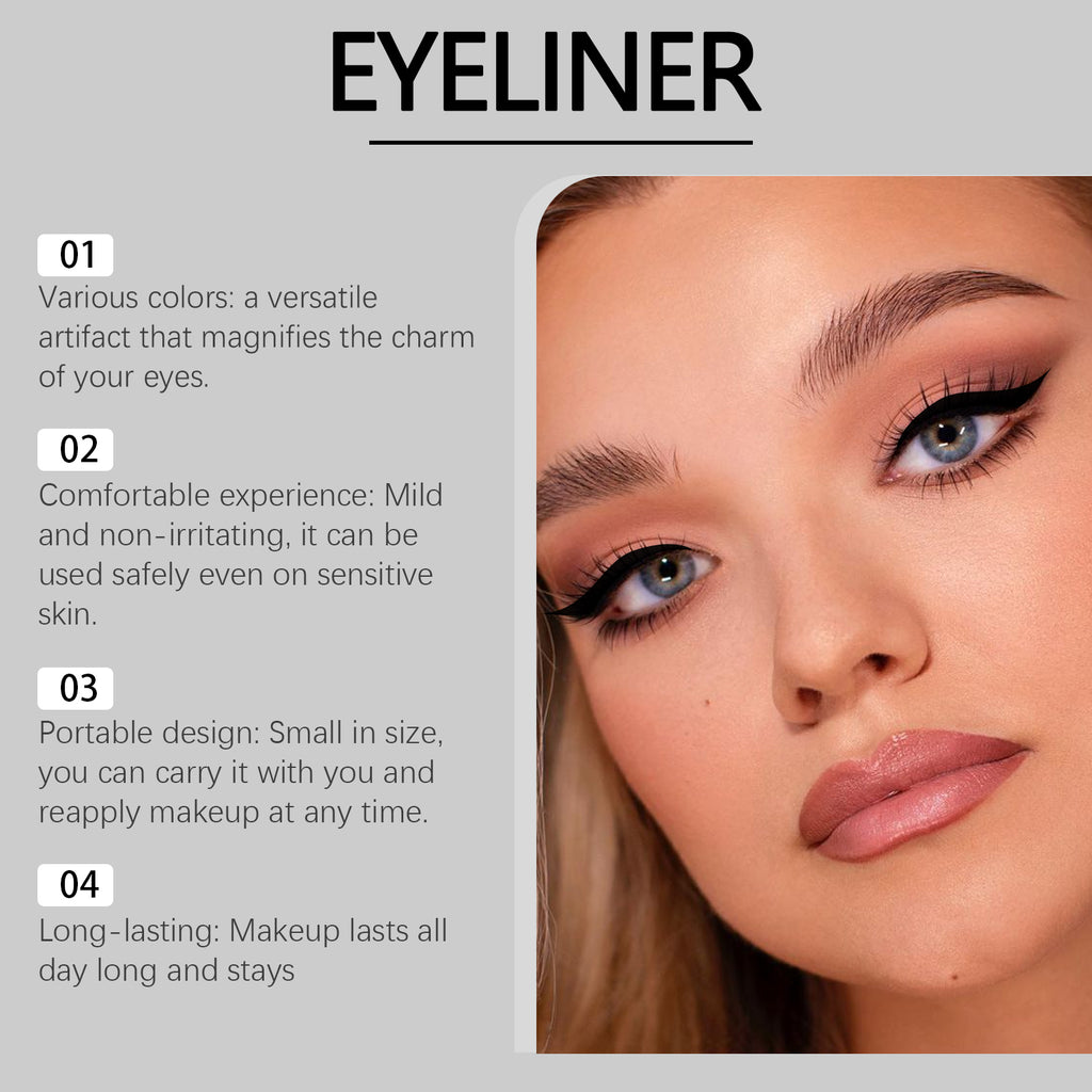 Multi Color Eyeliner Gentle Eye Makeup Non-irritating Lasting Eyeliner Waterproof Mild Portable Makeup Eyeliner