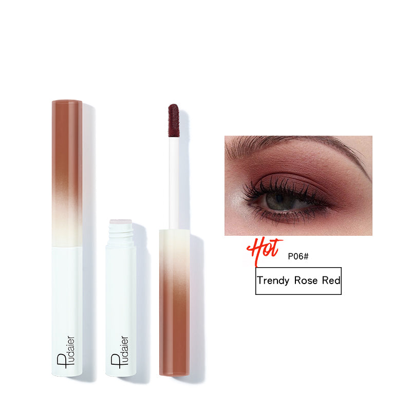 8 Colors Matte Liquid Eyeshadow Stick Waterproof Lasting Matte Metallic Easy To Makeup Professional Eye Dark Brown Eyeshadow