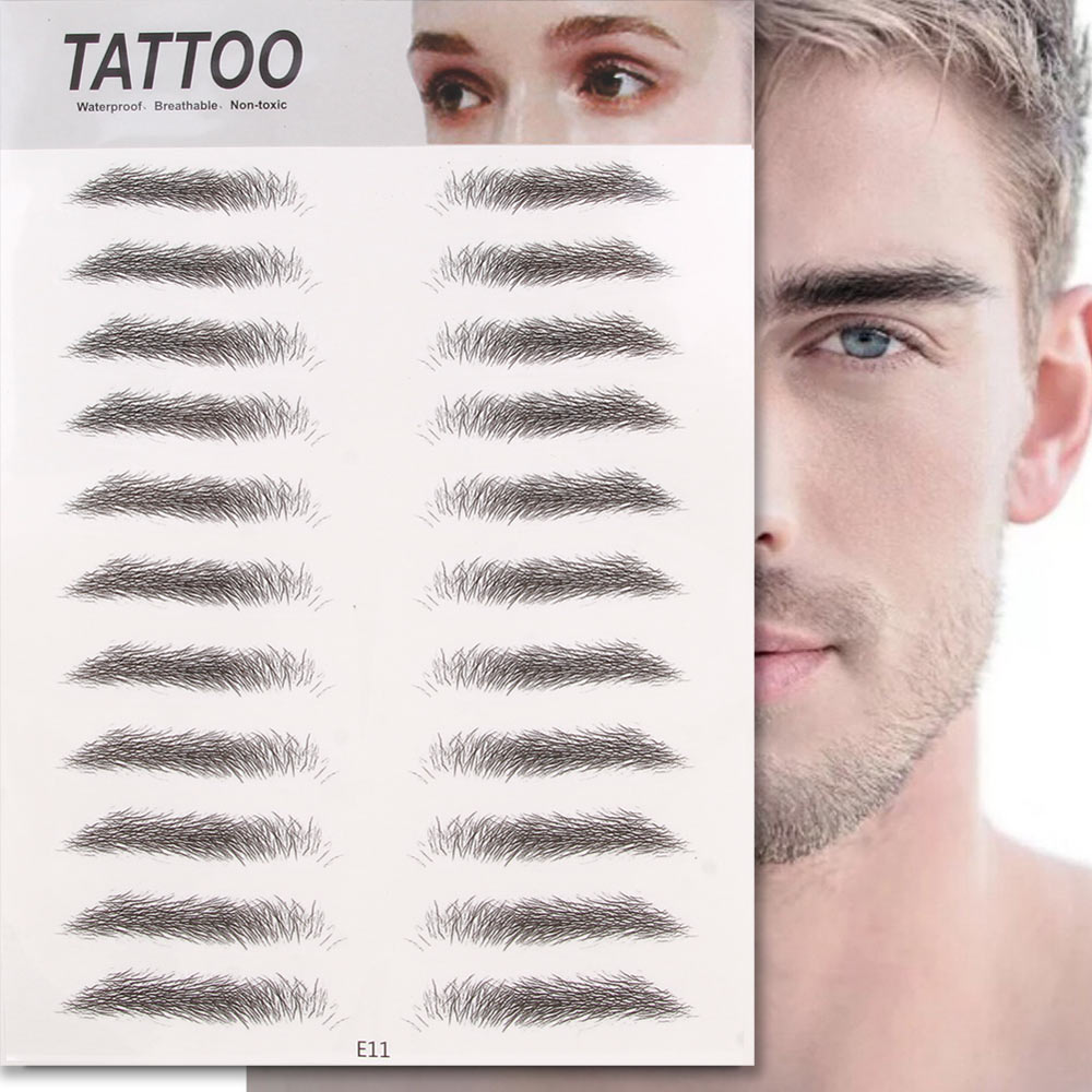 4D Hair Like Eyebrows Makeup Waterproof Transfer Tattoo Stickers Long Lasting Enhanc Natural Woman False Eye Brow Cosmetics Tool