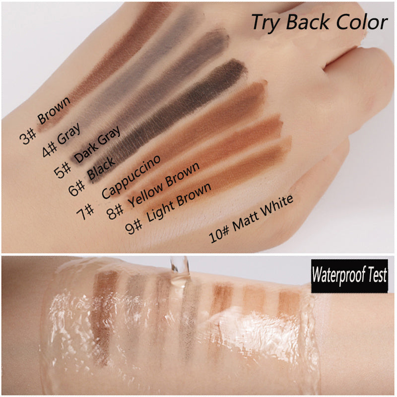 Brown Eyebrow Pencil Waterproof High Quality Professional Female Cheap Eyebrow Enhancer Chinese Cosmetics Haozhuang Brand Makeup