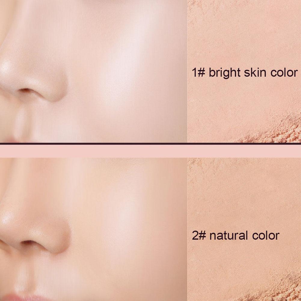 Korean Loose Powder Full Brightening Concealer Mineral Face Foundation Cosmetics Lasting Makeup Powder Compact Powder Pressed
