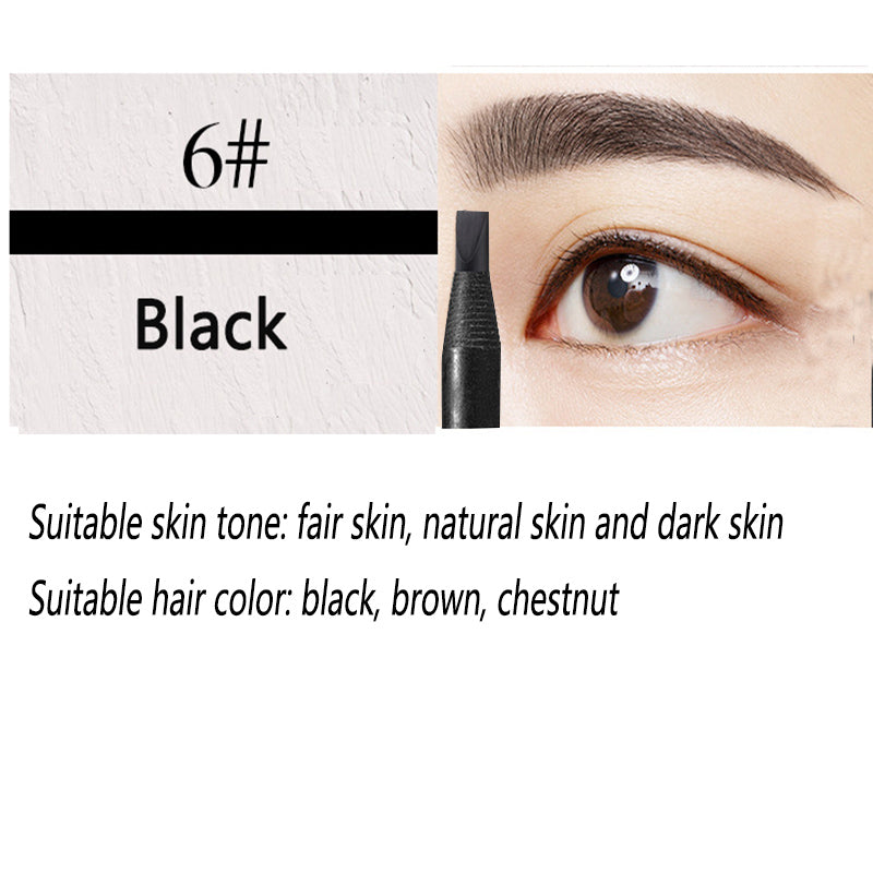 Brown Eyebrow Pencil Waterproof High Quality Professional Female Cheap Eyebrow Enhancer Chinese Cosmetics Haozhuang Brand Makeup