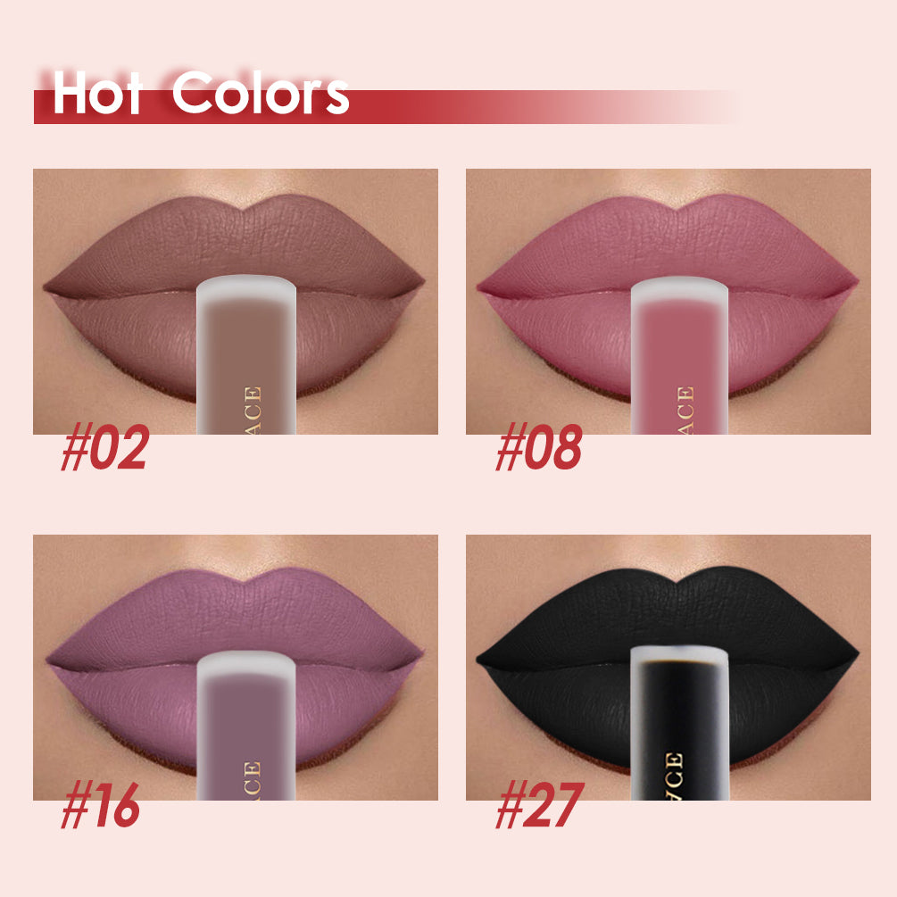 Nude Liquid Lipsticks Waterproof Velvet Matte Lip Gloss Long Lasting Non-stick Cup Lip Tint Makeup Pigment Cosmetics