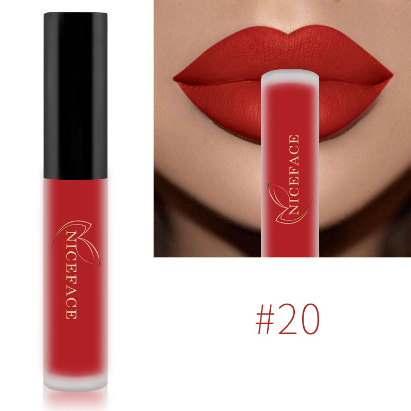 Nude Liquid Lipsticks Waterproof Velvet Matte Lip Gloss Long Lasting Non-stick Cup Lip Tint Makeup Pigment Cosmetic
