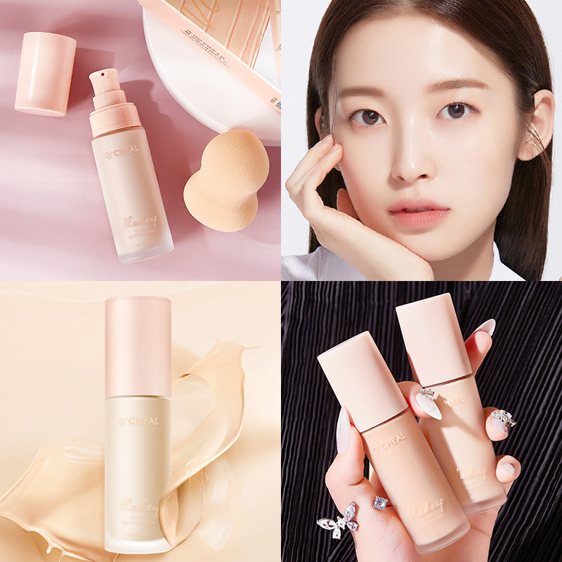 BB Cream Cushion Compact Make Up Foundation Concealer Cream with Face Cosmetics Makeup Puff