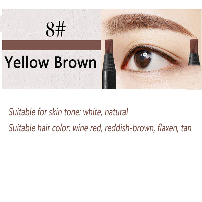 Brown Eyebrow Pencil Waterproof High Quality Professional Female Cheap Eyebrow Enhancer Chinese Cosmetics Haozhuang Brand Makeup