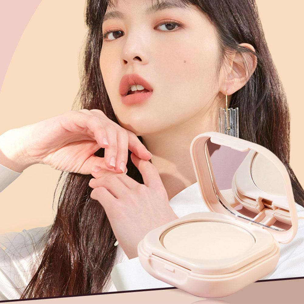 Korean Loose Powder Full Brightening Concealer Mineral Face Foundation Cosmetics Lasting Makeup Powder Compact Powder Pressed