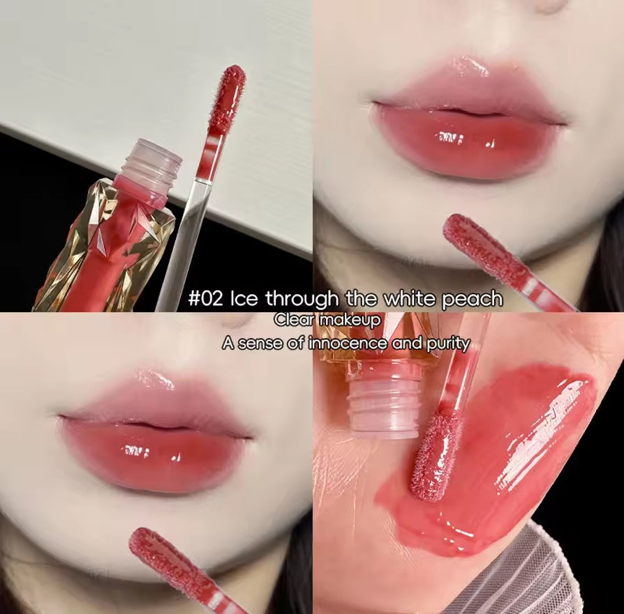 Lip Gloss Long-lasting Moisturizing Easy Halo-dyeing Waterproof Mirror Water Glass Lip Gloss Transparent Color Cosmetics