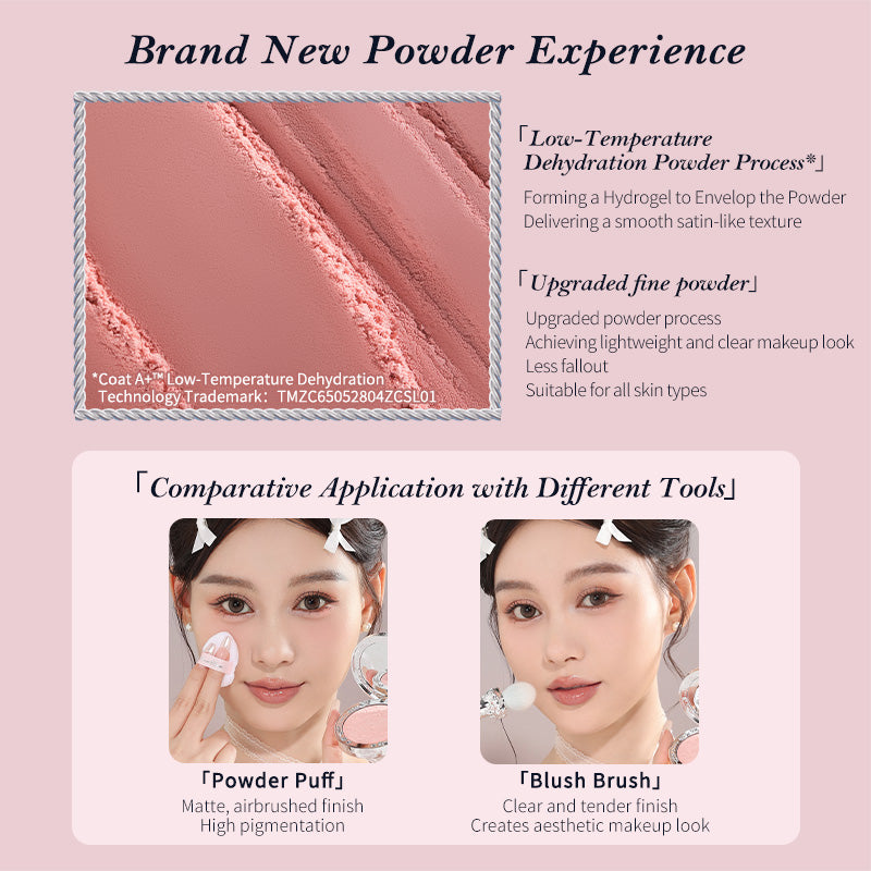 Flower Knows Swan Ballet Series Embossed Blush