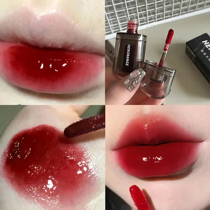 Misty Ice Night Mirror Lip Gloss Long Lasting Not Fade Lip Tint Water Gloss Glass Lipstick Blood plasma Lip Makeup Cosmetics