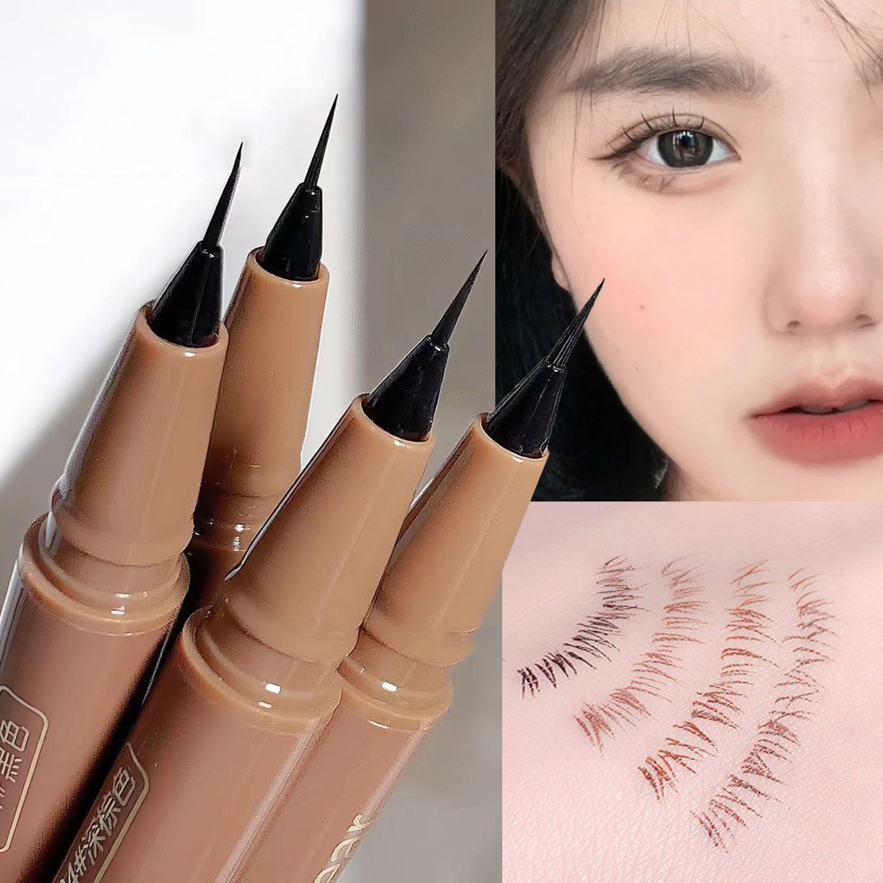 Liquid Eyeliner Pen Waterproof Smudge-proof Fast and Precise Makeup Quick and Smooth Drying Lower Eyelash Pen