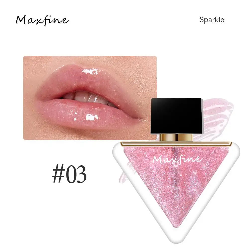 4-color Lipstick Moisturizing Lip Triangle Oil Transparent Lip Oil Natural Lip Enhancement Lip Gloss Hydrating Lipstick Makeup