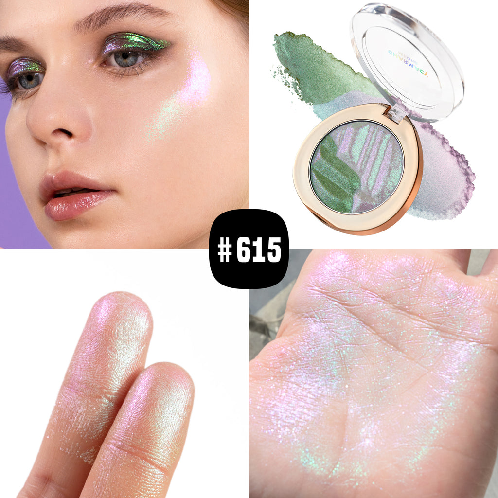Duochrome Pigment Highlighter Glitter Long-lasting Multichrome Professional Highlighter Cosmetic Makeup for Women