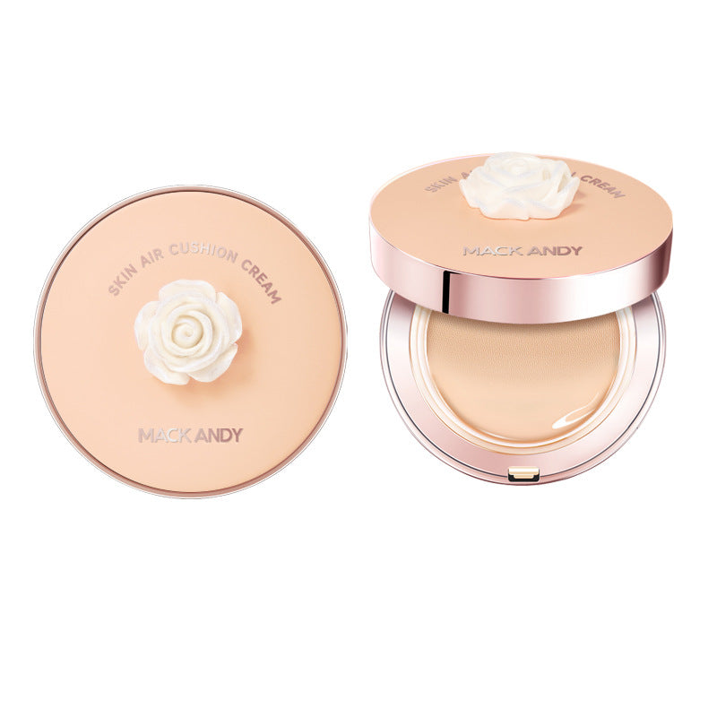 Brightening Skin Beauty Cushion Foundation Petals Lightweight Clothing Long Lasting Smear-Proof Makeup Oil Control BB Cream