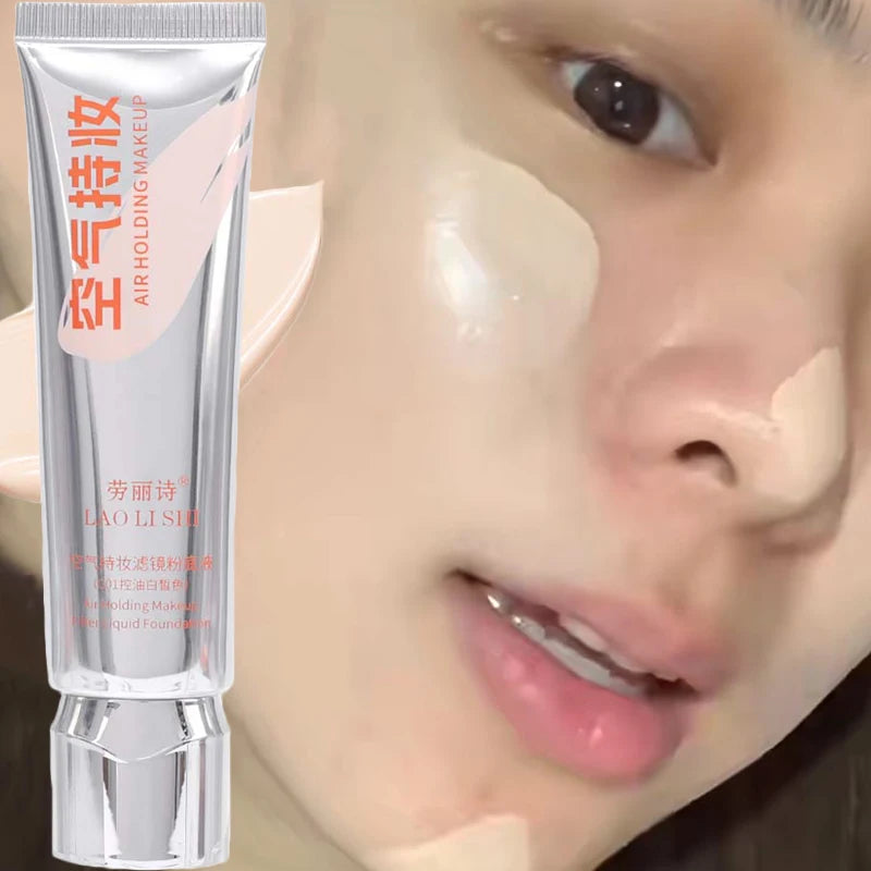 Liquid Oil Control Foundation Waterproof Lasting Contouring Cosmetics Full Coverage Face Corrector Concealer Makeup