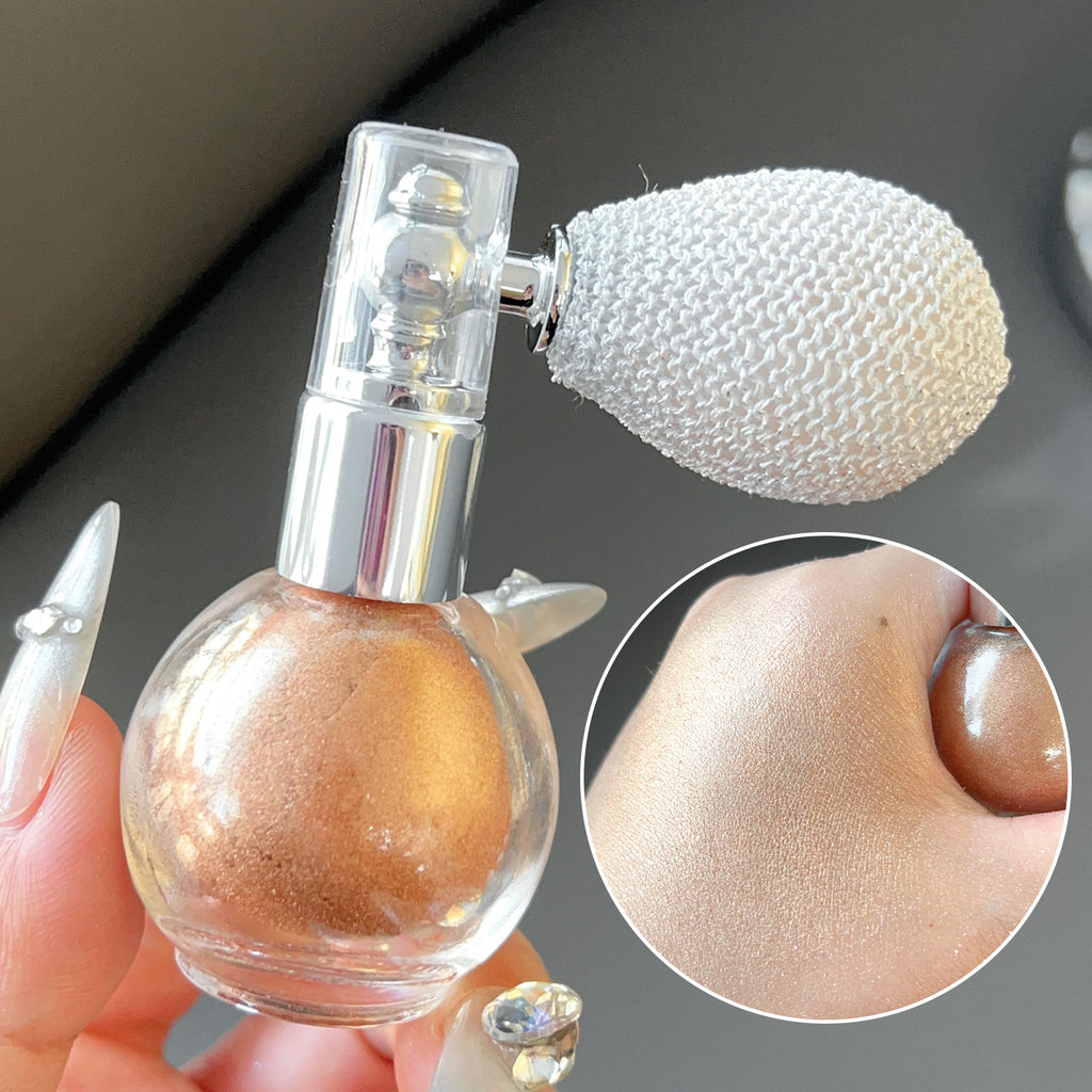 Diamond Highlighter Powder Spray Waterproof High Gloss Glitter Body Bronzer Highlight Powder Face Contour Illuminator Makeup
