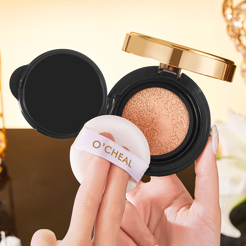 BB Cream Air Cushion Whitening Fuller Coverage Waterproof Long-lasting Concealer Cushion Compact With Puff Face Makeup