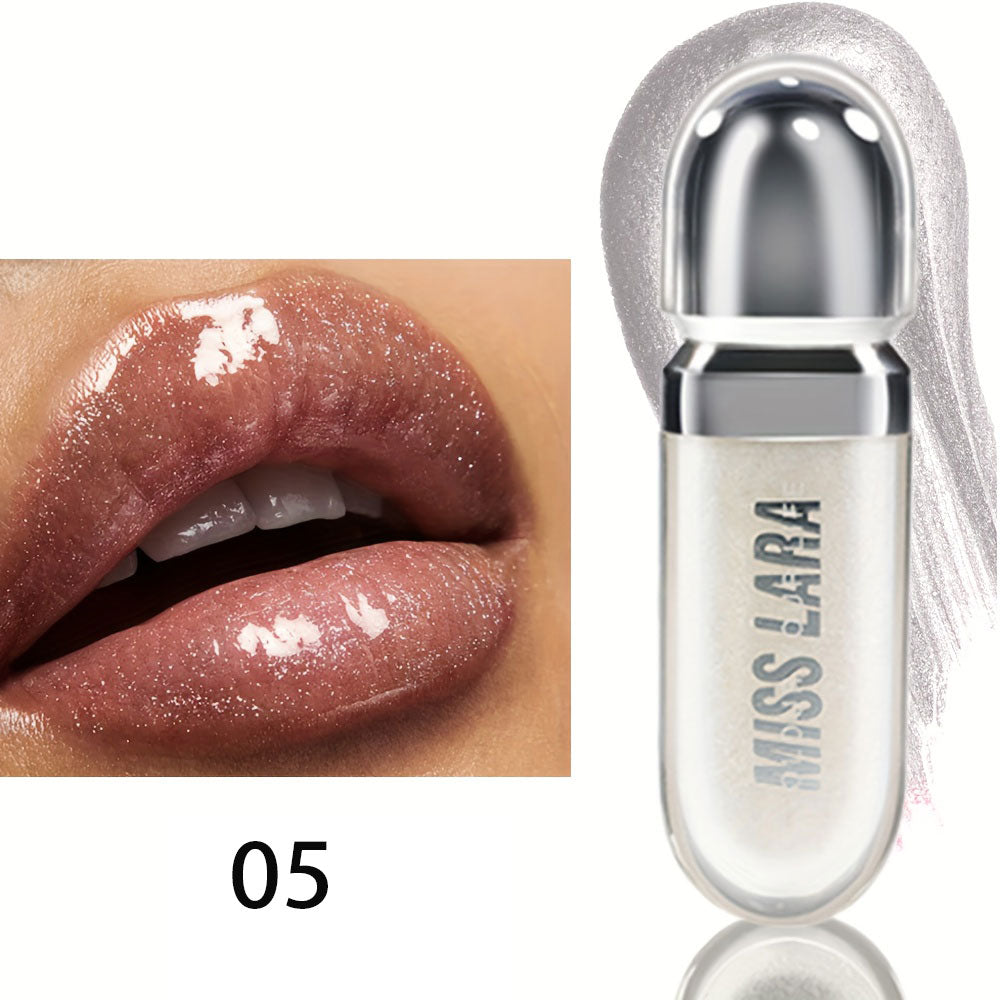 Beauty Moisturizing Lip Gloss with Shimmer - Hydrating Liquid Lip Shine Oil for Adult  Nourishing 3D Effect  Long-Lasting