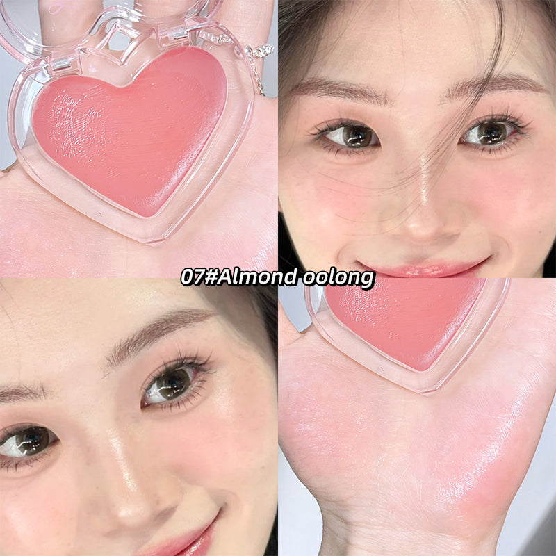 Wet High Gloss Cream Highlighter Palette Face Contour Brighten Jelly Love Blush Paste Illuminate Makeup Natural Watery Skin