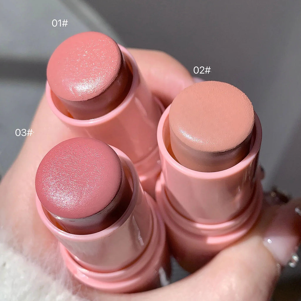Soft Blush Stick Matte Low Saturation Easy To Apply Natural Effect High Color Sweat Proof Not Easy To Remove Blush Cream