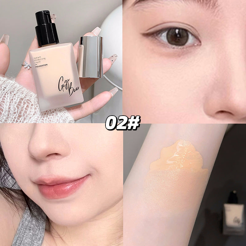 Light Foundation Liquid Concealer Long-lasting Moisturizing Natural Waterproof and Sweat-proof Foundation Cream