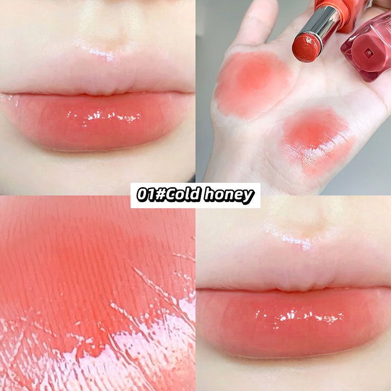  Mirror Gloss Lipstick — Ice-Translucent Water-Gloss Finish  Plumping and Hydrating