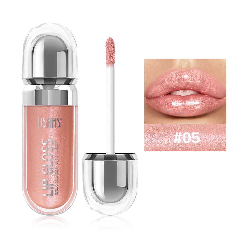 12 colors mirror fine flash liquid lipstick pearlescent color waterproof sweatproof non-stick  lip gloss