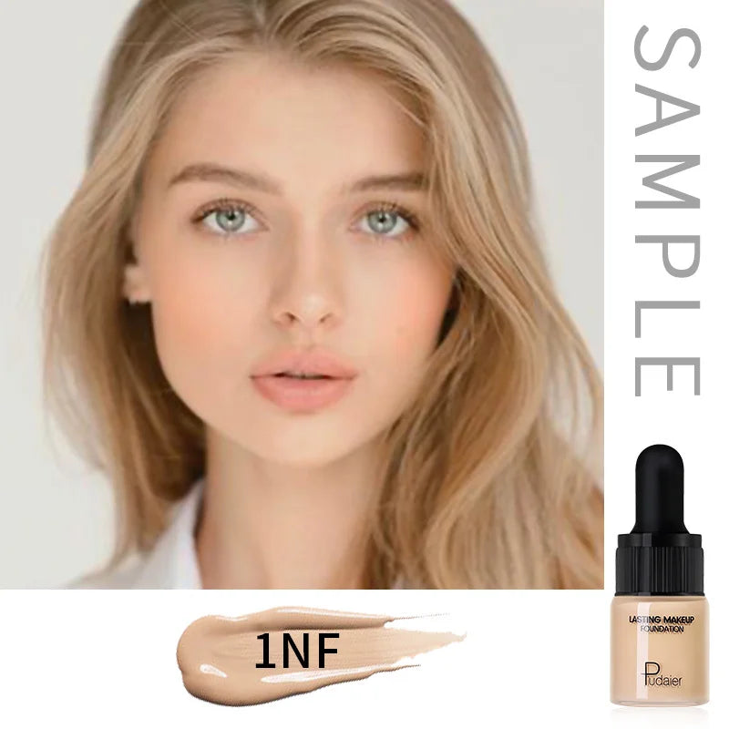 1PC Liquid Foundation Full Coverage Concealer Cream Oil-control Moisturizer Contour Matte Breathable Base Makeup Foundations