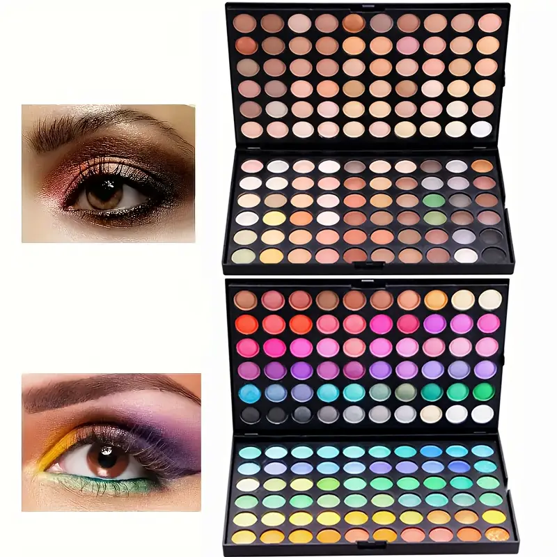 120 Color Eyeshadow Palette with Matte and Shimmer Effects Nude Warm Tones for Parties  Events and Professional Makeup Artistry
