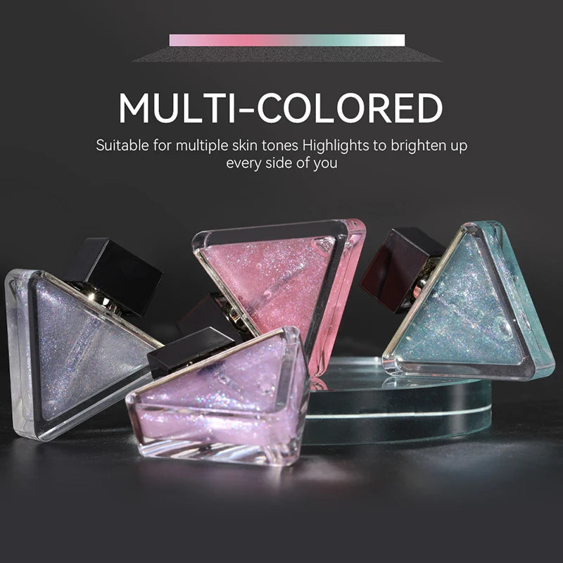 4-color Lipstick Moisturizing Lip Triangle Oil Transparent Lip Oil Natural Lip Enhancement Lip Gloss Hydrating Lipstick Makeup