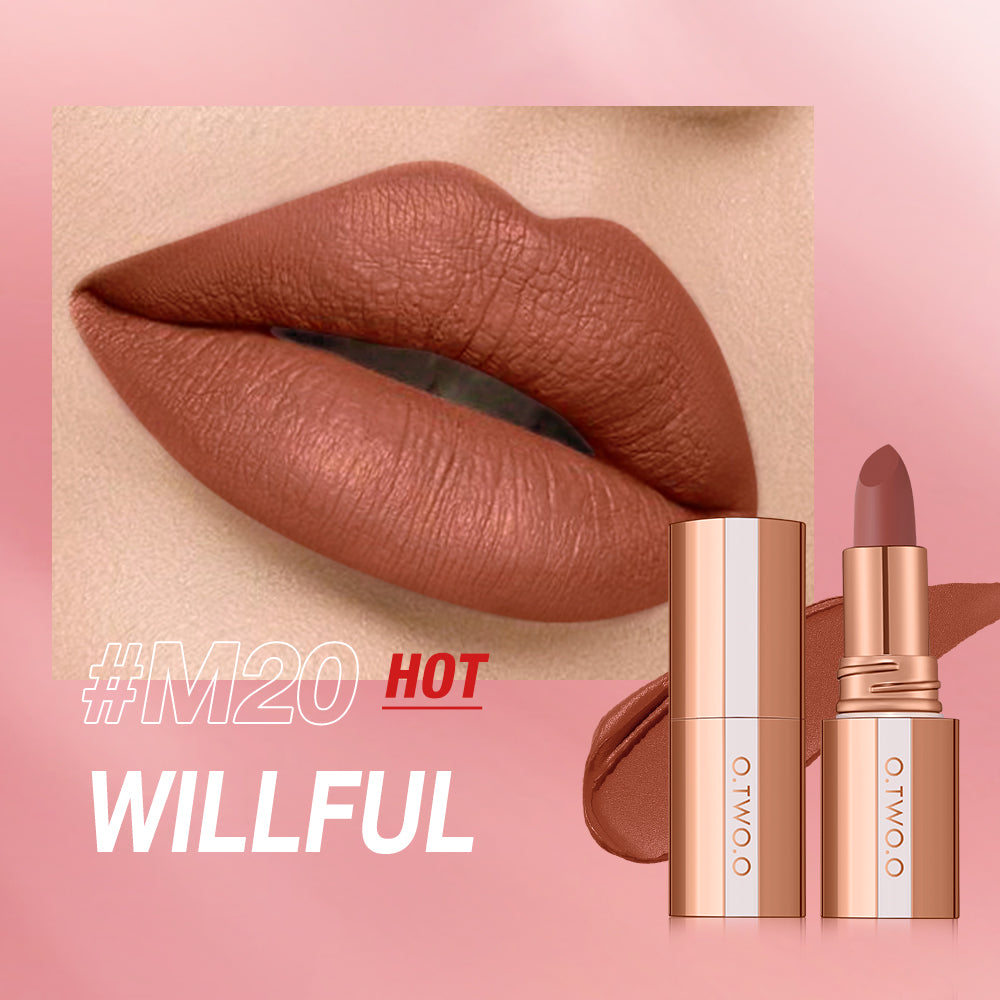 Matte Lipstick Lip Tint 8 Colors Waterproof Long Lasting Non-stick Cup Sexy Highly Pigmented Velvet Lip Sticks Lip Stain