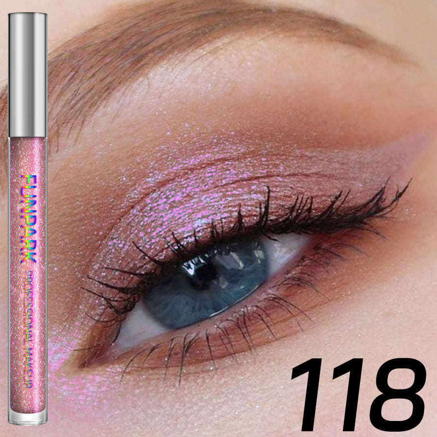 Colorful Liquid Eyeshadow Pink Green Black Diamond Shiny Eye Liner Pen Giltter Eyeshadow Palette Makeup Long Lasting