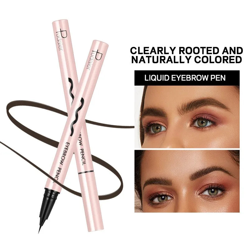 Waterproof Eyebrow Pencil Brown Black Eyebrow Shaping Liquid Eyebrow Pencil Lasting Ultra Fine Brow Dye Makeup Brows Cosmetics