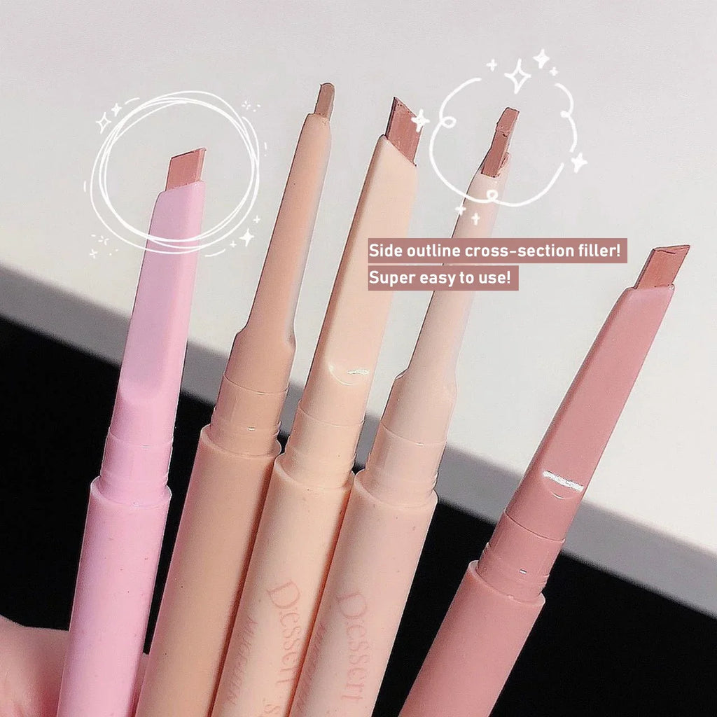 Nude Pink Lip Liner Waterproof Matte Contouring Tint Lipstick Long Lasting Non-stick Cup Velvet Lipliner Pencil Makeup Comestics
