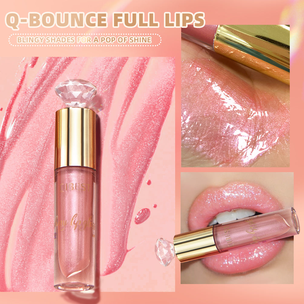 Glitter Lip Glaze Shimmer Diamond Lip Gloss Long Lasting Liquid Lipstick Makeup Lip Oil Tint Moisturizing Lips Makeup