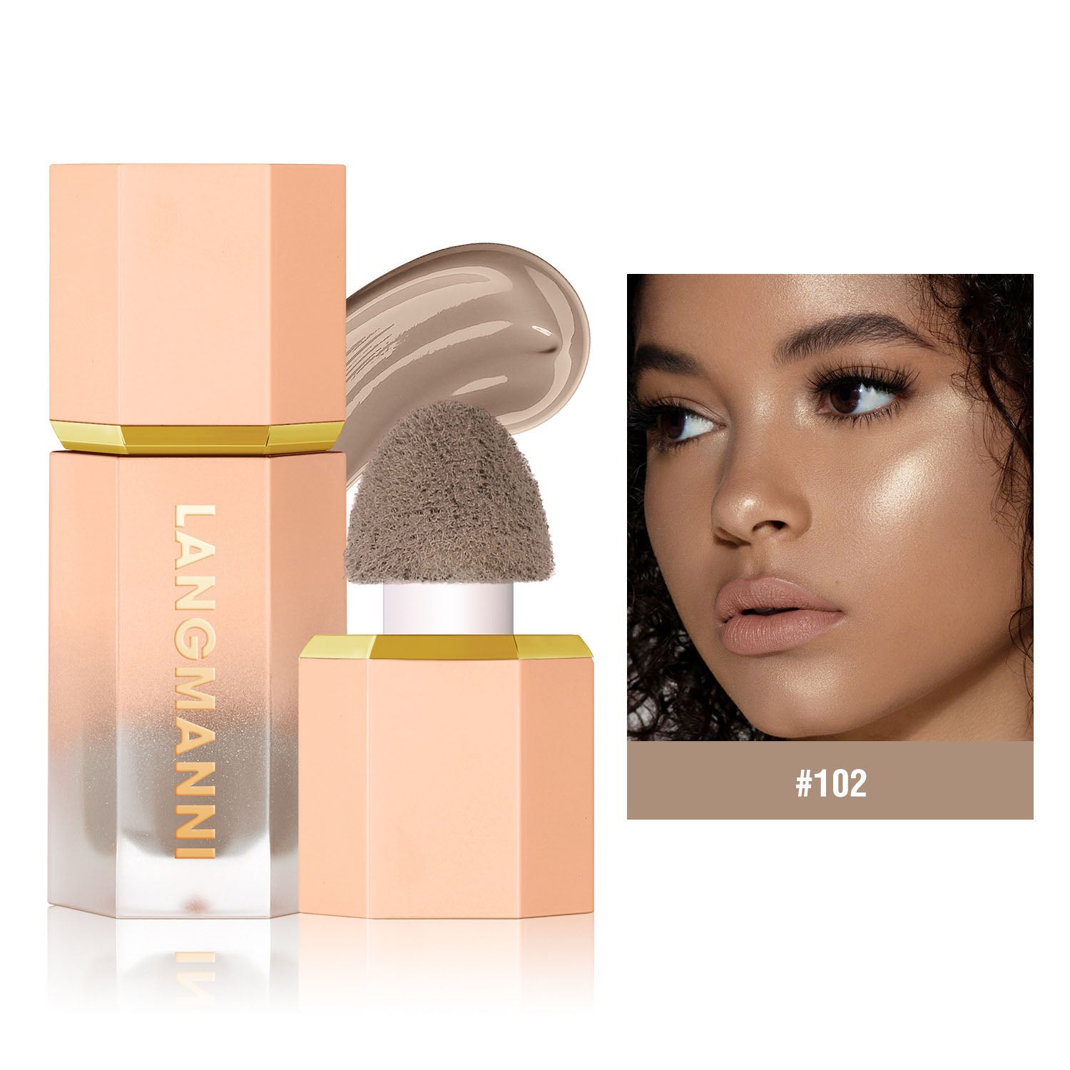 Three Color Liquid Contour Liquid Cosmetic Concealer to Enhance the Three-Dimensional Sense of Facial Contour and Keep Fit