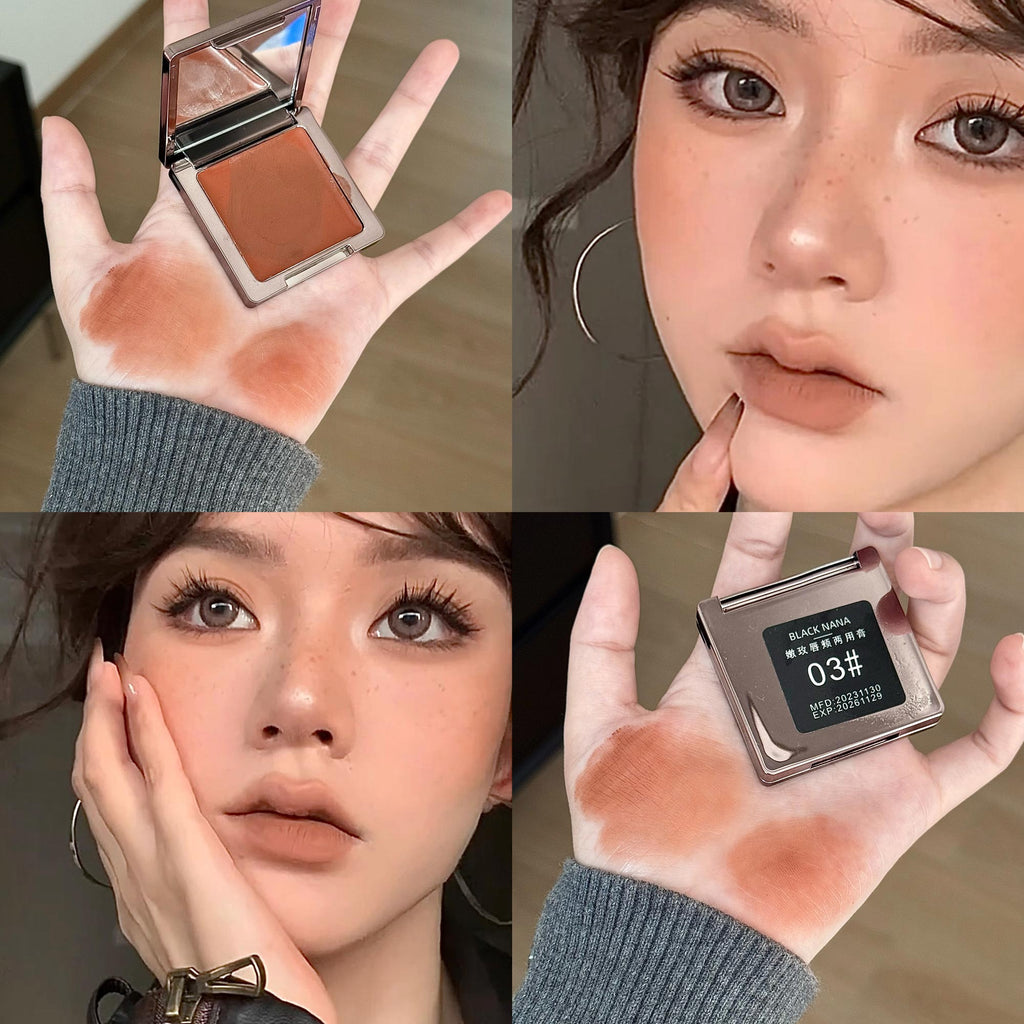 tender rose lip and cheek dual-purpose cream lip mud lip and cheek matte blush lip mud whitening multi-purpose cream