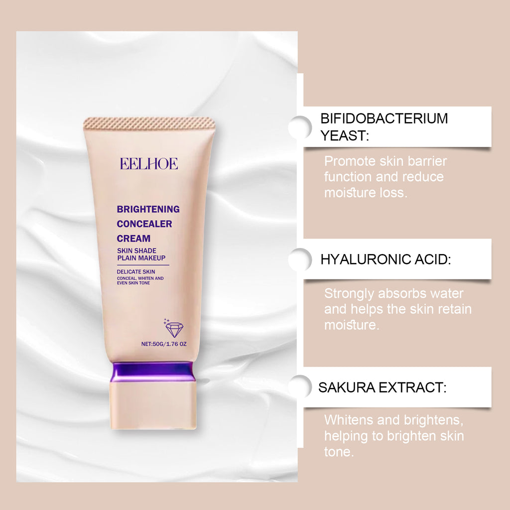 Foundation Liquid Concealer Full Coverage Oil Control Skin Lightening High Coverage Face Foundation Waterproof Makeup