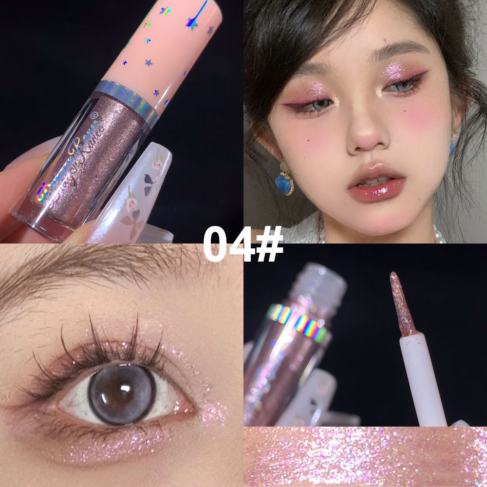 Shimmer Liquid Eyeshadow Ultra Glitter Bed Silkworm Pen Brightening Eyeshadow Liquid highlight Liquid highlight