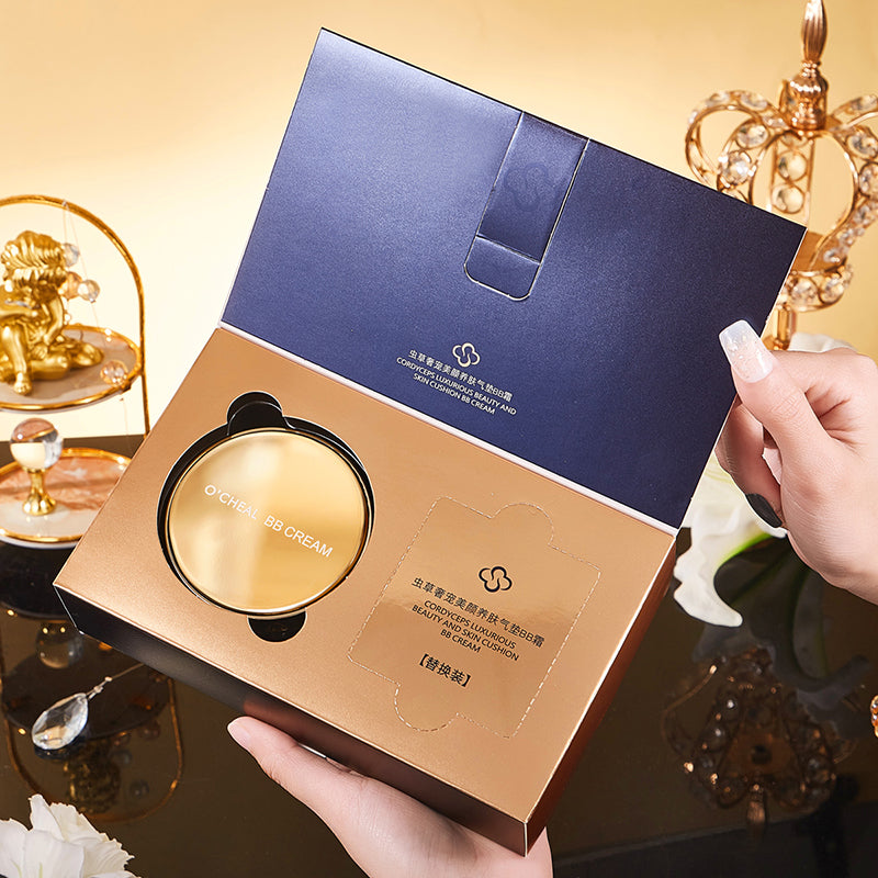 BB Cream Air Cushion Whitening Fuller Coverage Waterproof Long-lasting Concealer Cushion Compact With Puff Face Makeup