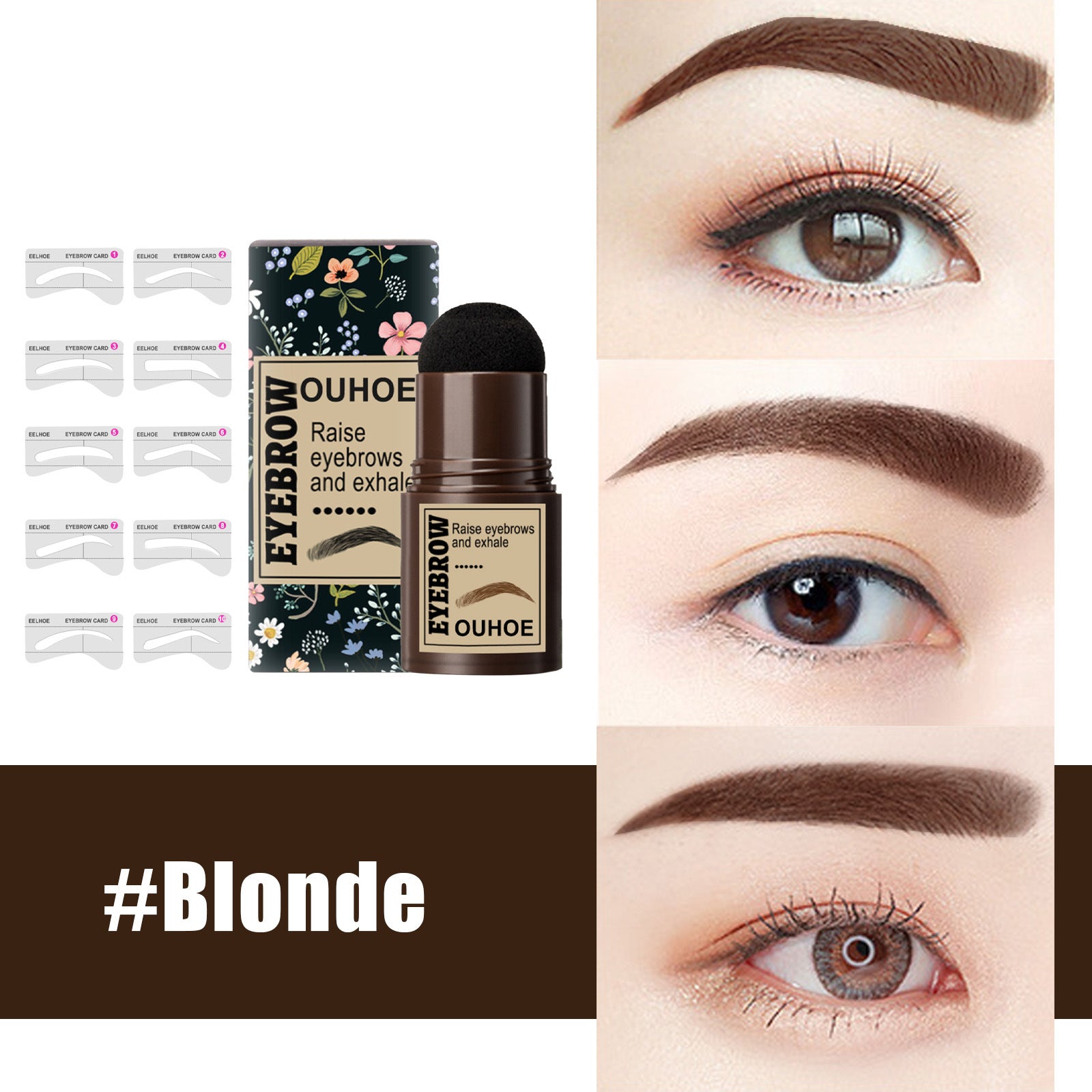 Seal Eyebrow Powder Stick Eyebrow Print Lazy Person Waterproof Sweat Proof No Shedding Makeup Hairline Shadow Powder