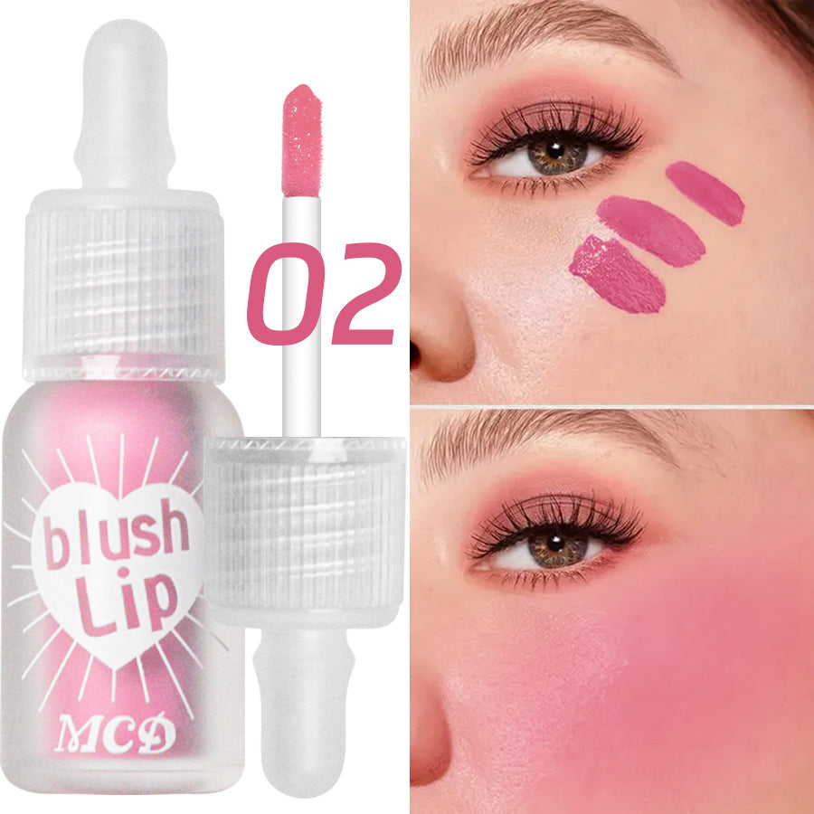 Matte Liquid Blush Velvet Blusher Orange Peach Face Pigment Lasting Beauty Brightening Natural Cheek Tint Cream Blush Makeup