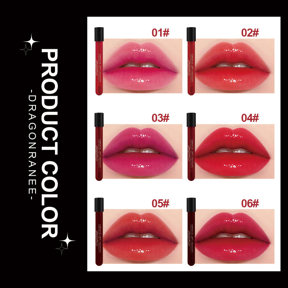 Mirror Lip Gloss Long Lasting Not Fade Lip Tint Water Gloss Glass Lipstick Blood Plasma Lips Makeup Halloween Lip Stain Cosmetic
